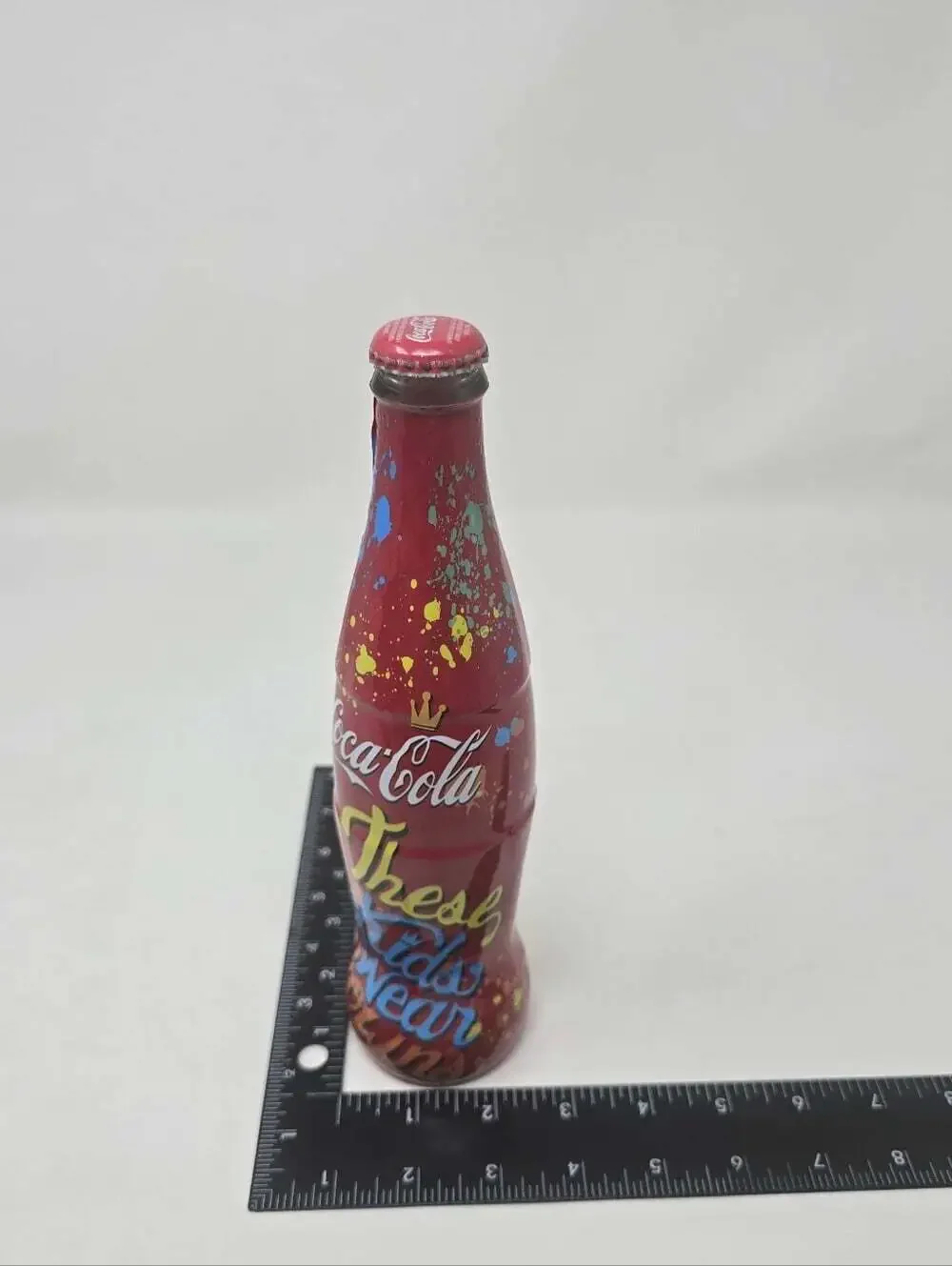 Ltd Edition Coca Cola Glass Bottle These Kids Wear Crowns Band Joe Porter RARE